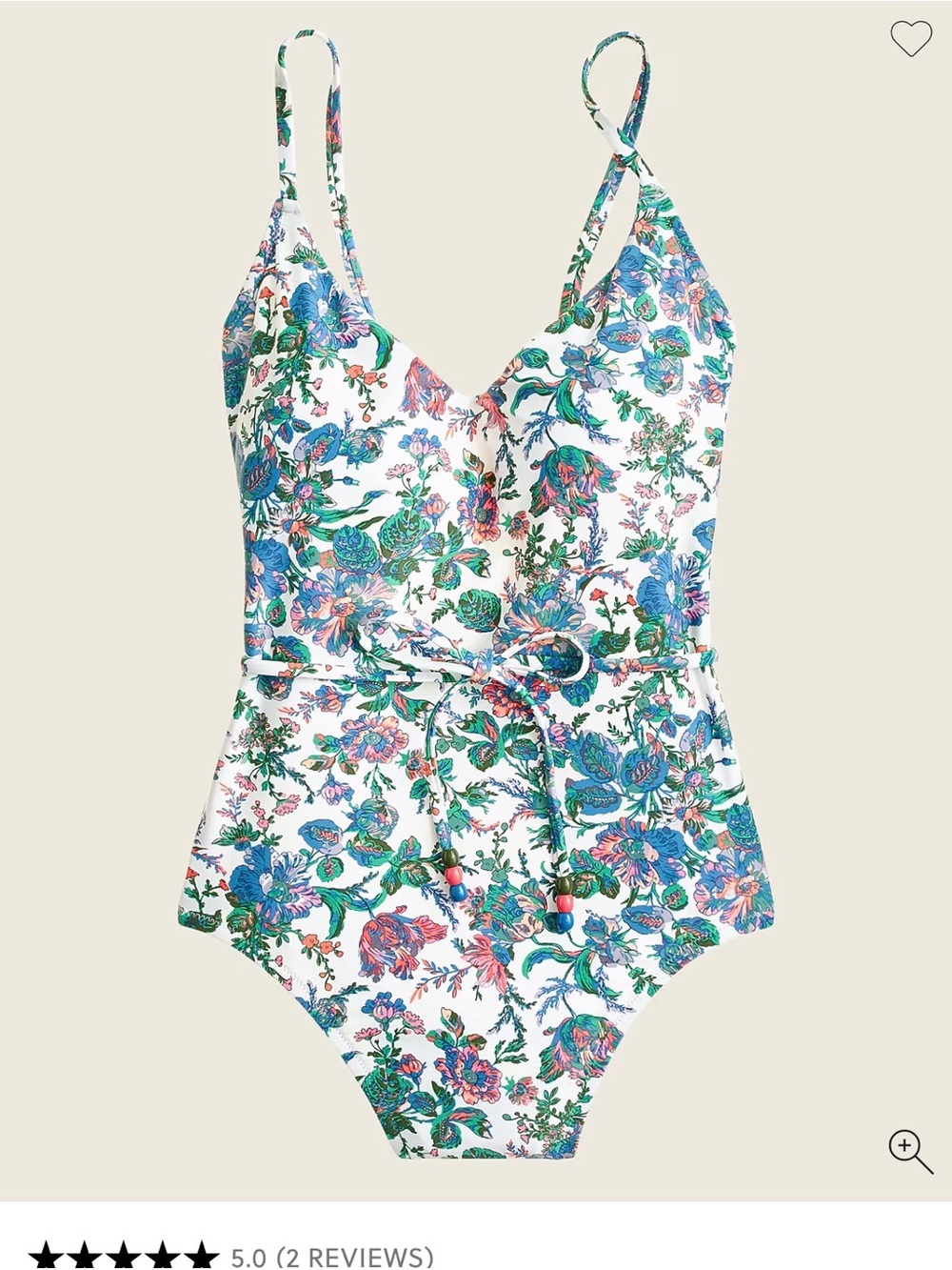 J crew English garden one piece swim size 8